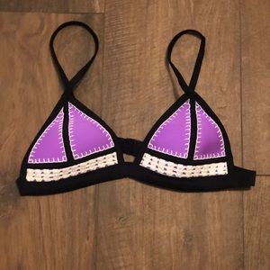 Purple Triangl Swim Top